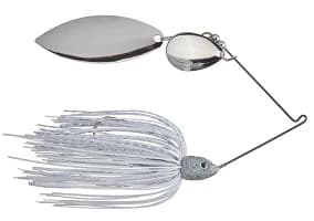 Strike King Tour Grade Spinnerbait — 3/8 oz, White Silver