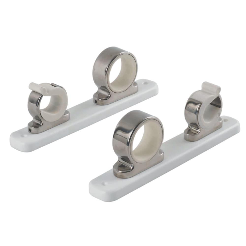 TACO 2-Rod Hanger w/Poly Rack — Polished Stainless