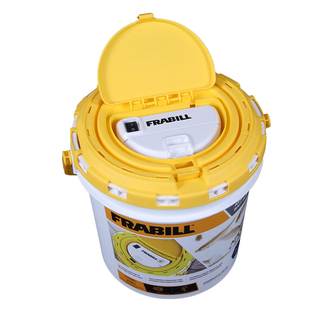 Frabill Dual Fish Bait Bucket w/Built-In Aerator