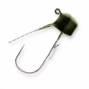 Z-Man Finesse ShroomZ Jig Head — 1/5 oz, Green Pumpkin, 5-Pack