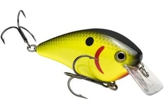 Strike King KVD Square Bill 2.5 — 5/8 oz, Black Back Chartreuse