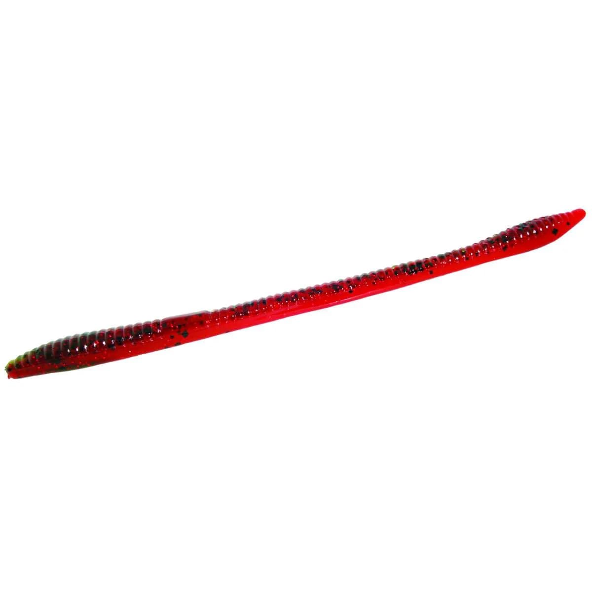 Zoom Trick Worm 6½" — Watermelon Red Tomato, 20-Pack
