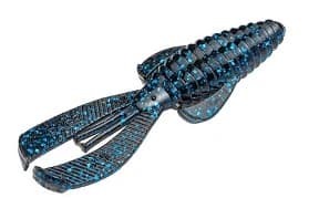 Strike King Baby Rage Bug 3" — Black/Blue, 9-Pack