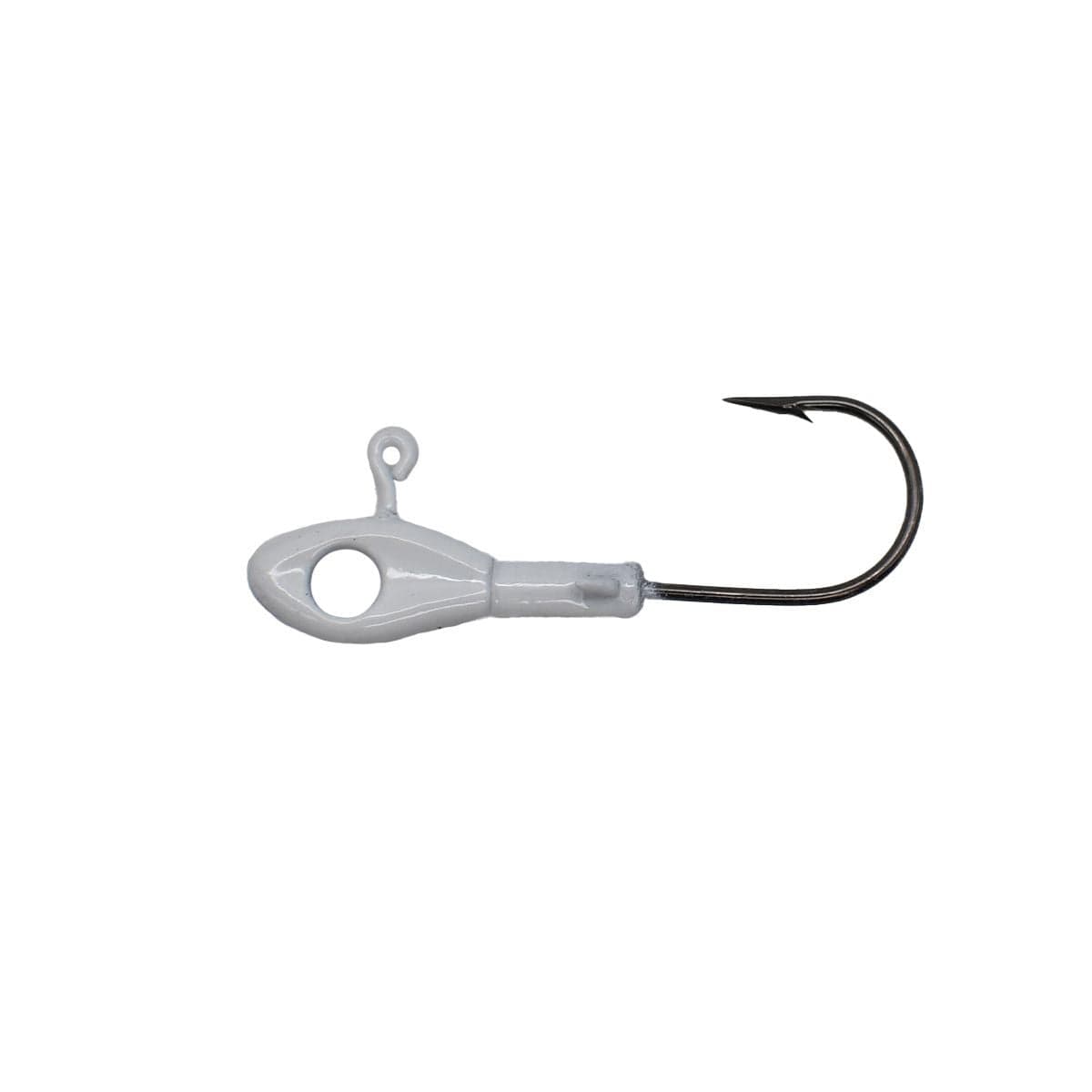 Leland Crappie Magnet Eye Hole Jig Head — 1/8 oz, White, 5-Pack