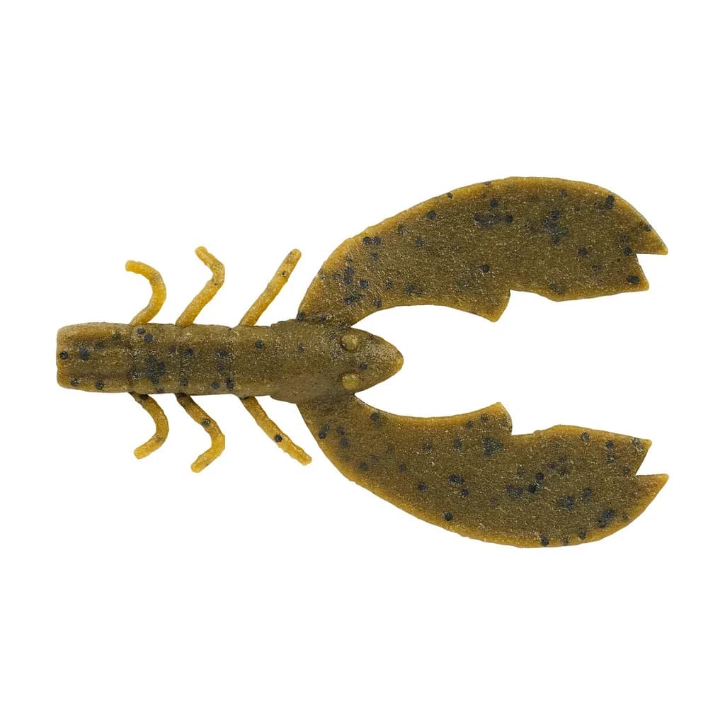 Berkley PowerBait MaxScent Chigger Craw 3" — Green Pumpkin, 8-Pack
