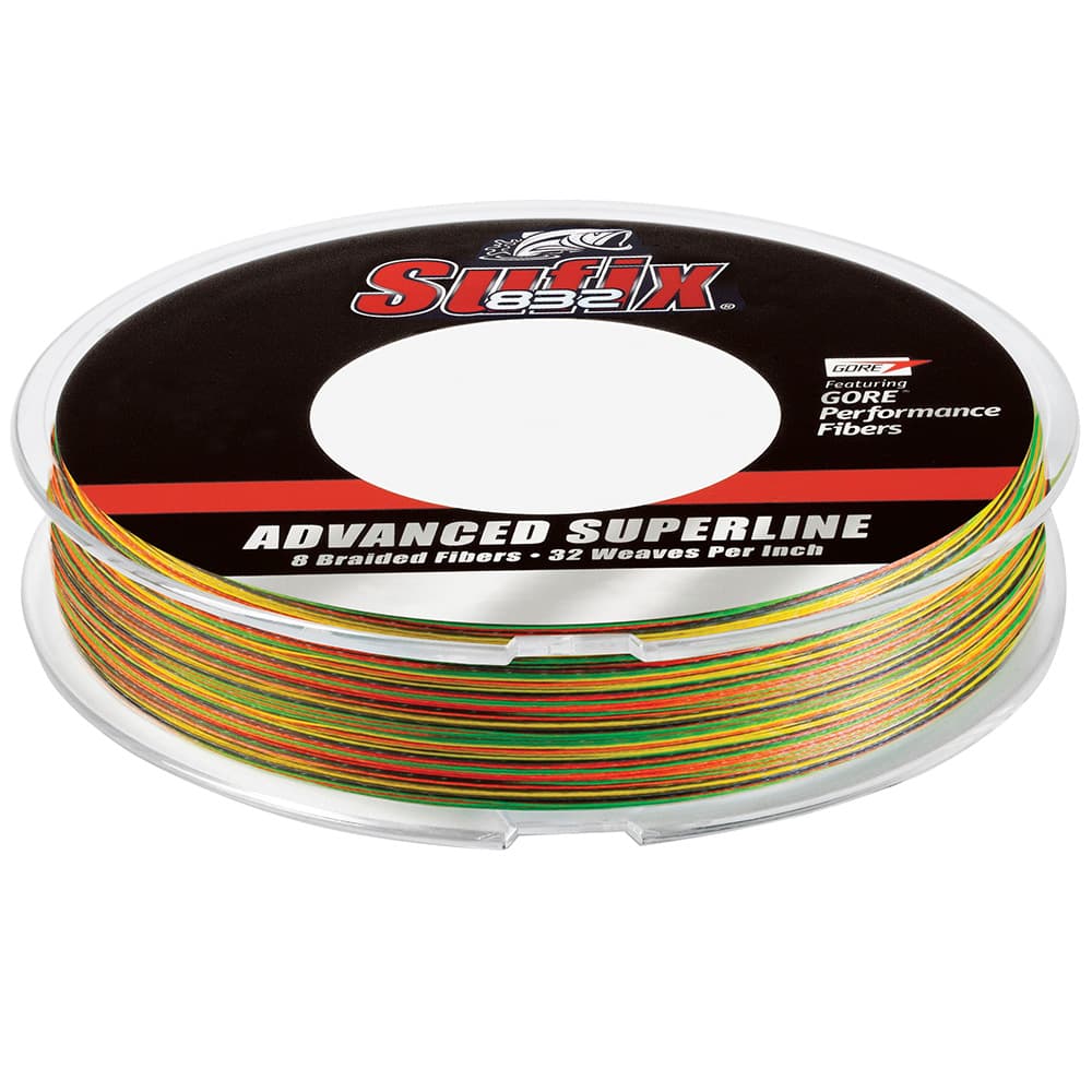 Sufix 832 Braid — 15 lb, Fire Tiger, 300 yd