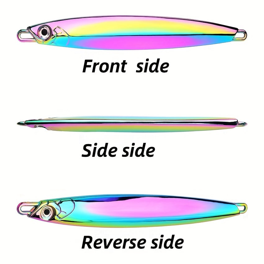 4pcs Metal Jig Fishing Lures Set - Cupro & Zinc Alloy Hard Bait Spoons for Saltwater & Freshwater - Ideal for Redfish, Bass, Musky, Catfish, and Trout