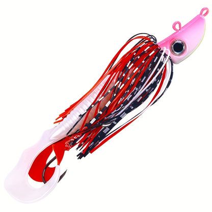 1pc 0.71oz Spinner Bait, Soft Fishing Lure, Fishing Tackle For Saltwater Freshwater, Bearded Buzzbait, Bucktail Saltwater Jigs