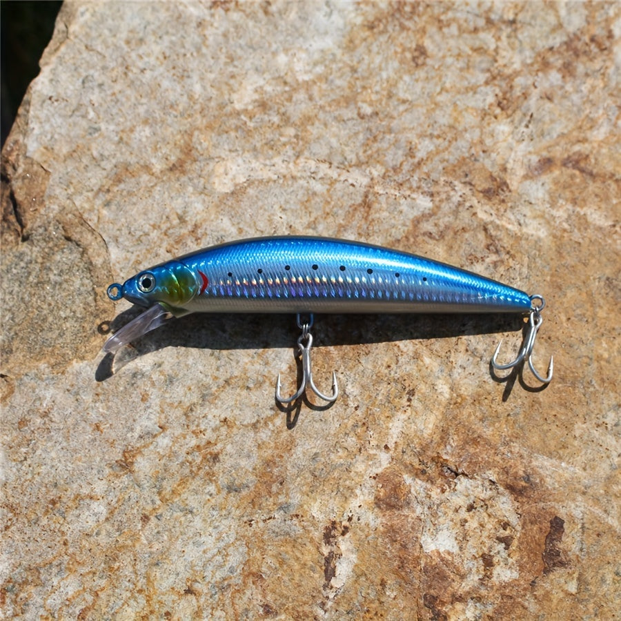 Premium Long-Cast Sinking Minnow Lure with 4X Reinforced Hooks - 6.69inch/80g, Bionic Bait for Freshwater & Saltwater Fishing