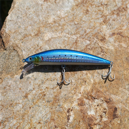 Premium Long-Cast Sinking Minnow Lure with 4X Reinforced Hooks - 6.69inch/80g, Bionic Bait for Freshwater & Saltwater Fishing