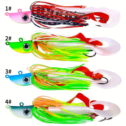 1pc 0.71oz Spinner Bait, Soft Fishing Lure, Fishing Tackle For Saltwater Freshwater, Bearded Buzzbait, Bucktail Saltwater Jigs