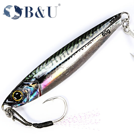 3D Metal Pencil Lure Bait - High-Quality Artificial Fishing Lure with Dual Sharp Hooks for Enhanced Catch Rate, Realistic Swimming Action, and Durable Construction for Outdoor Fishing Enthusiasts