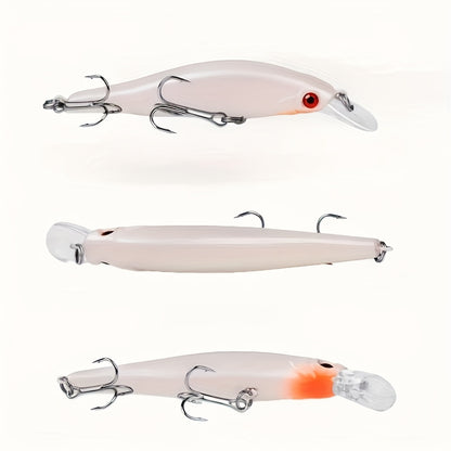 2pcs Slow Sinking Minnow Bait, Artificial Bionic Fishing Lure, Rattling Hard Bait, 11.5g-9.8cm/0.41oz-3.86inch