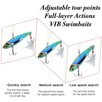 3D Fishing Lures with Reflective Coating - Premium Copper Alloy & Stainless Steel Construction for Successful Catches - Durable Sharp Hooks and Lifelike Appearance