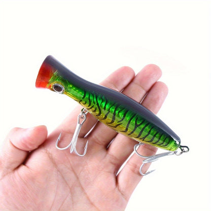 6pcs/9pcs Big Popper Fishing Set - Floating Topwater Lure with 43g Weight, 5.12in (13cm) Length, Saltwater and Sea Fishing Capability, Artificial Pike Tackle, Wobbler Fishing Lure, and Isca Bait