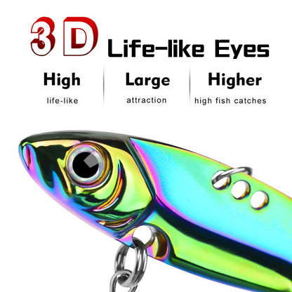 3D Fishing Lures with Reflective Coating - Premium Copper Alloy & Stainless Steel Construction for Successful Catches - Durable Sharp Hooks and Lifelike Appearance