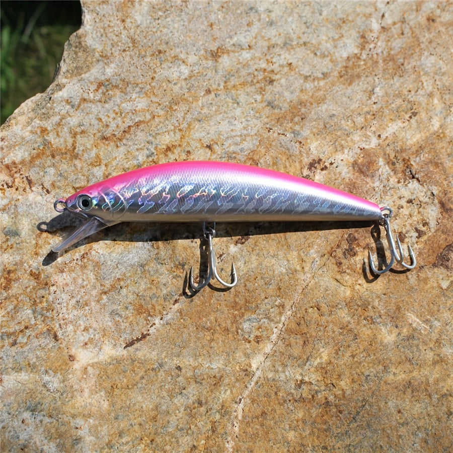 Premium Long-Cast Sinking Minnow Lure with 4X Reinforced Hooks - 6.69inch/80g, Bionic Bait for Freshwater & Saltwater Fishing