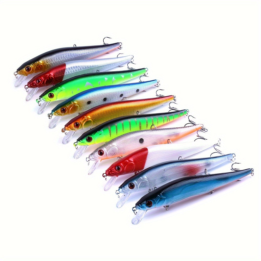 23g Large Minnow Fishing Lure - Long Cast, Slow Sinking, Durable ABS Hard Bait for Sea & Trolling