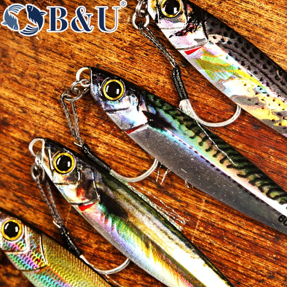 3D Metal Pencil Lure Bait - High-Quality Artificial Fishing Lure with Dual Sharp Hooks for Enhanced Catch Rate, Realistic Swimming Action, and Durable Construction for Outdoor Fishing Enthusiasts