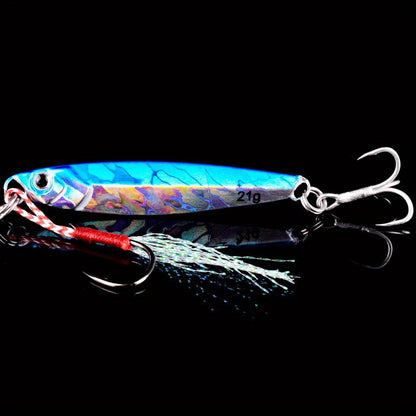 10-Piece Premium Saltwater Jig Lure Set - Lifelike Slow Action, Durable & Versatile Weights (21g, 28g, 40g)