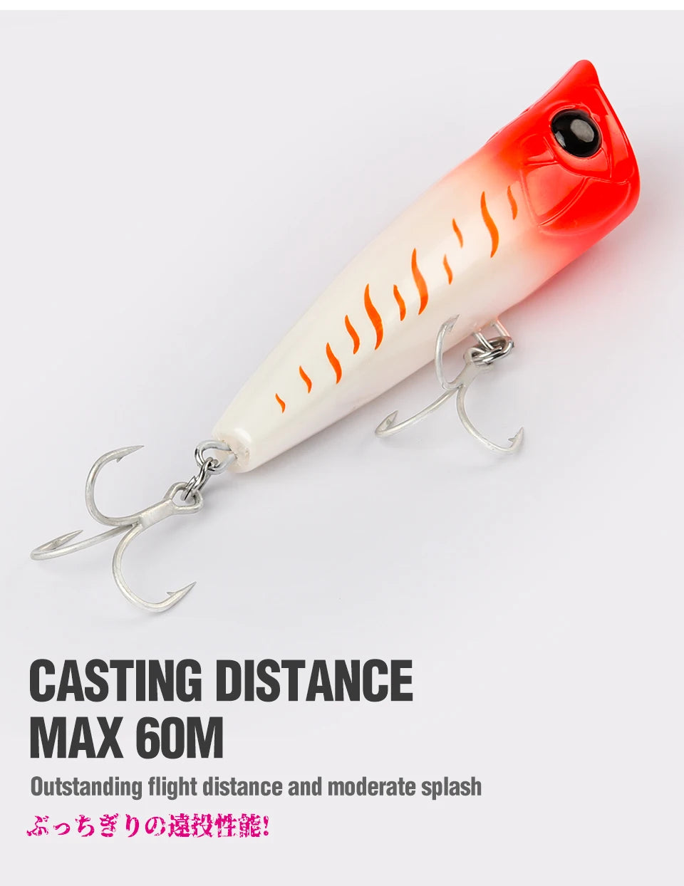 TSURINOYA 90F Topwater Popper Fishing Lure 90mm 23g DASHER Surface Floating Hard Bait For Saltwater Power Fishing SW Game Model