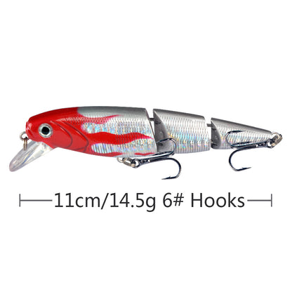 1PCS Wobblers Fishing Lure Multi-section Hard Bait 11cm 14.5g Artificial Bait Minnow Lure Crankbait Perch Carp Fishing Tackle