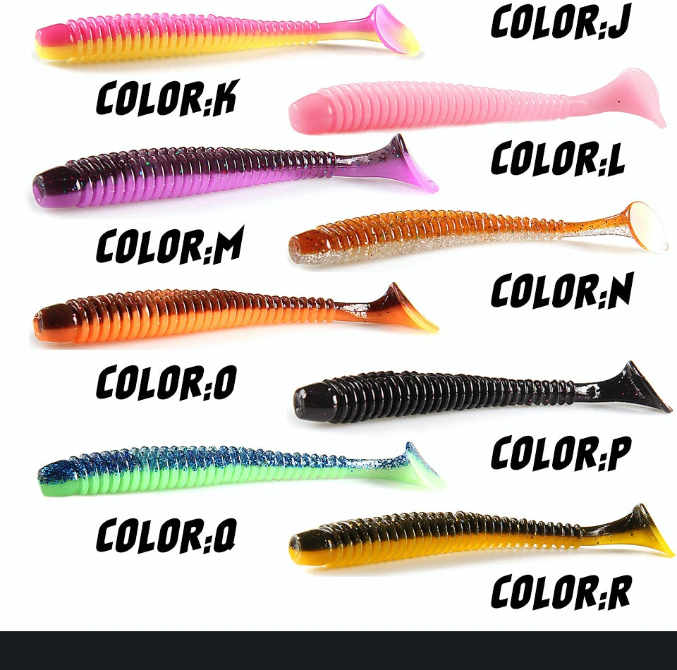 Supercontinent Impact Ring Shad Fishing Lure Soft 63mm 80mm 97mm Plastics Baits Swimbait Jigging Lure Artificial Baits