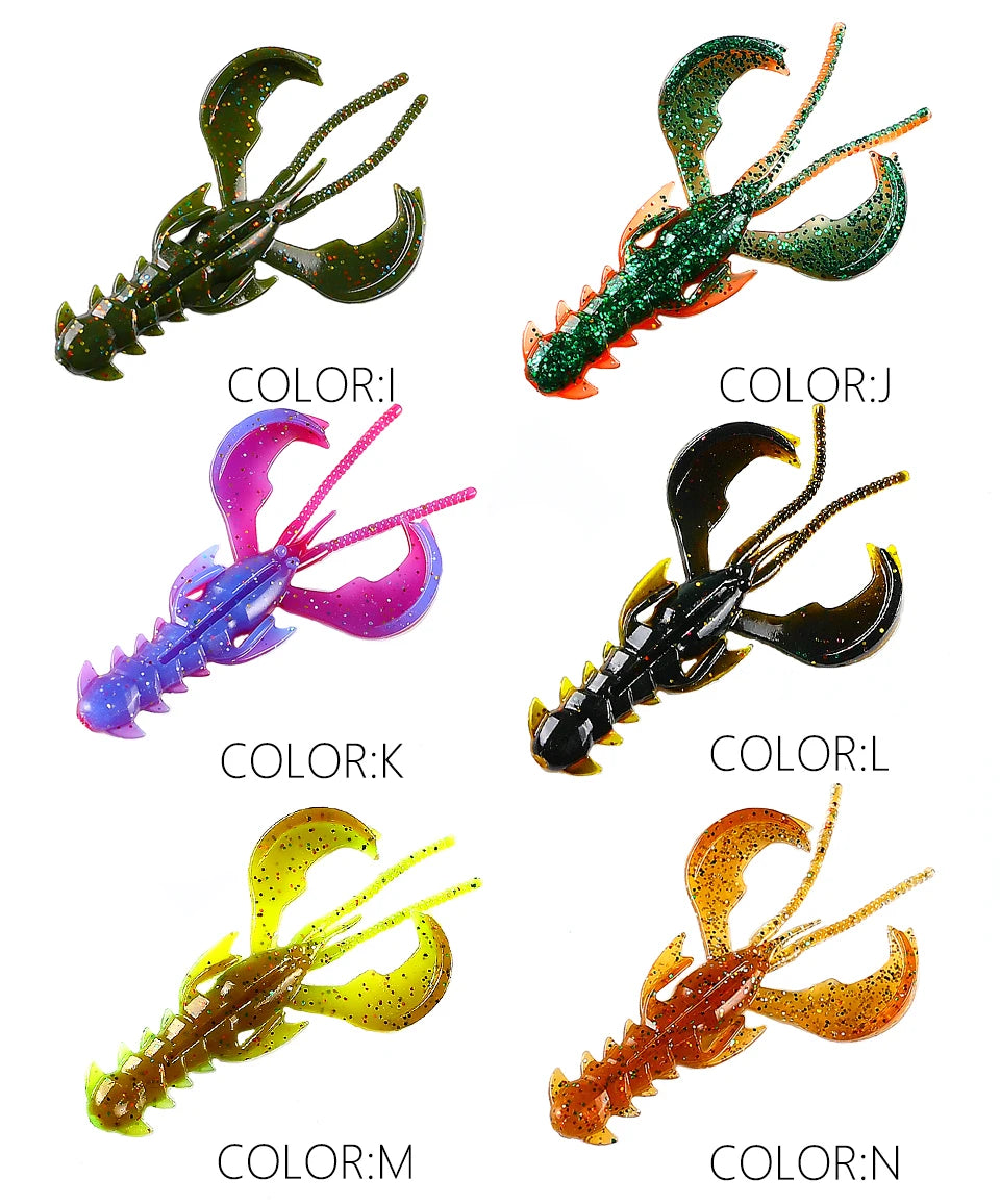 Supercontinent Crazy Lures 65mm/10pcs 40mm/20pcs Soft Lure Fishing Lures shrimp Lobster Soft Plastic Lure Fishing Lures