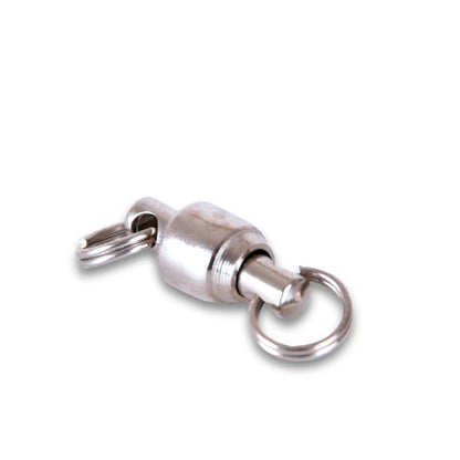 10pcs Fishing Swivel Heavy Duty Ball Bearing Connector Rolling Stainless Steel Solid Ring Hook Connector Fish Tacke Accessories