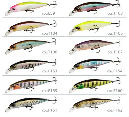 MEREDITH JERK MINNOW 100F 14g  Floating Wobbler Fishing Lure 24Color Minnow Lure Hard Bait Quality Professional Depth0.8-1.0m