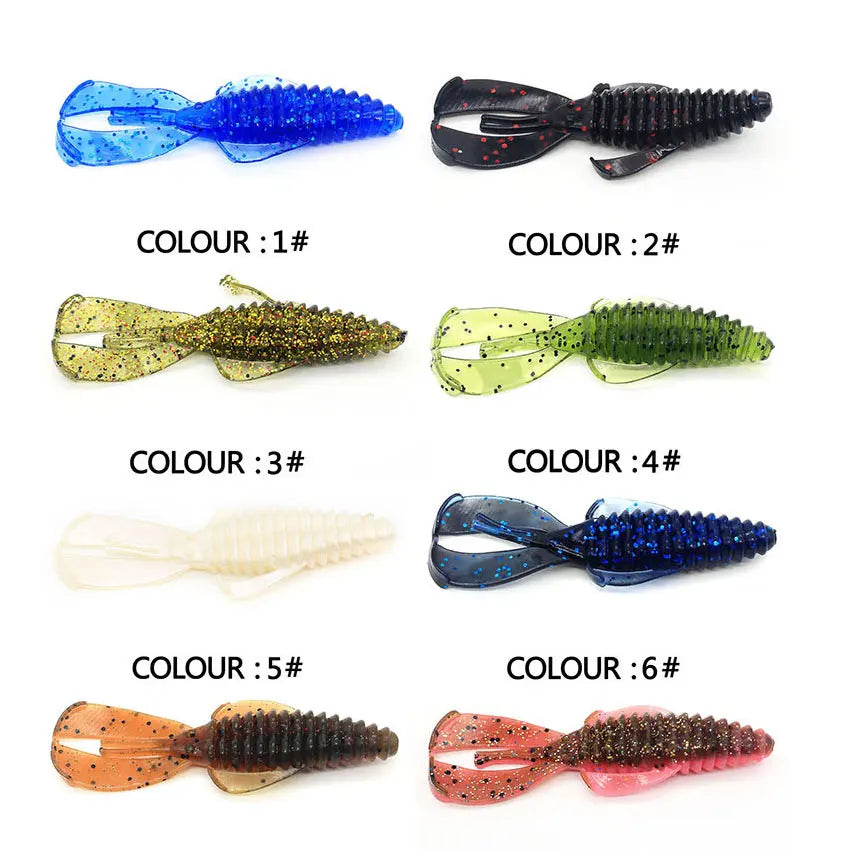 5pcs 10pcs 8cm 12cm soft bug shrimp craws worm lure baits ,silicone artificial shrimp prawn for bass perch pike lure bait