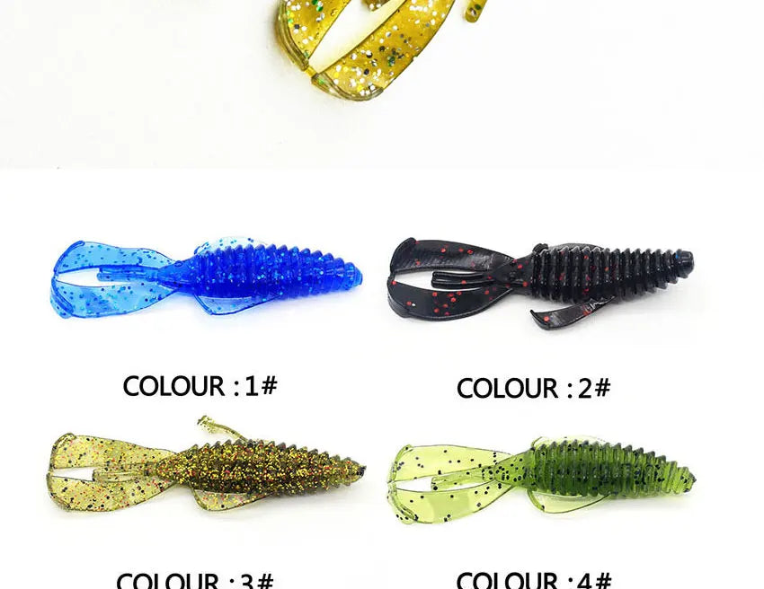 5pcs 10pcs 8cm 12cm soft bug shrimp craws worm lure baits ,silicone artificial shrimp prawn for bass perch pike lure bait