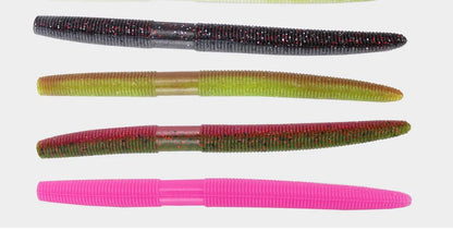 Fishing Maggots Worm Lure Add Salt Screw Thread Soft Bait Grub 13.5cm 10g Long Cast Artificial Lures Lot 4 Pieces Sale