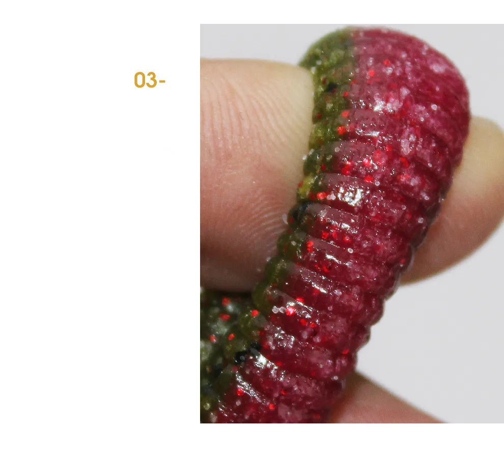 Fishing Maggots Worm Lure Add Salt Screw Thread Soft Bait Grub 13.5cm 10g Long Cast Artificial Lures Lot 4 Pieces Sale