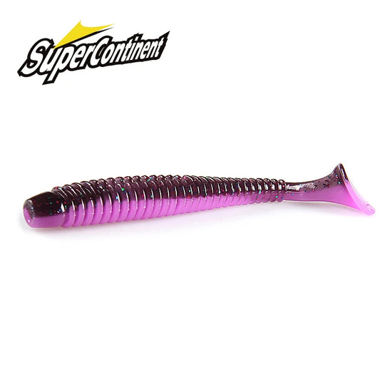 Supercontinent Impact Ring Shad Fishing Lure Soft 63mm 80mm 97mm Plastics Baits Swimbait Jigging Lure Artificial Baits