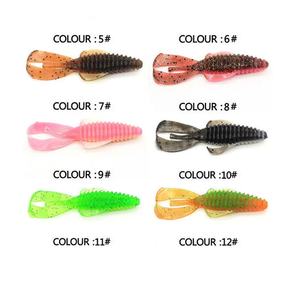 5pcs 10pcs 8cm 12cm soft bug shrimp craws worm lure baits ,silicone artificial shrimp prawn for bass perch pike lure bait