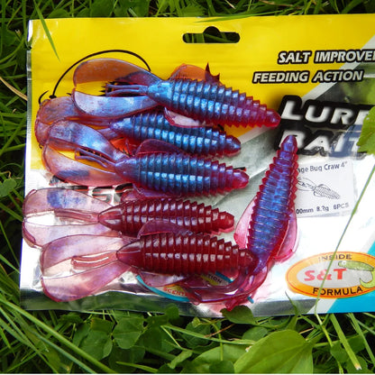 KESFISHING Lures New Rage Bug Craw 4" Pesca Fishing Soft Baits Leurre souple Bass Fishing Wild Crawfish Shrimp Attractant Smell