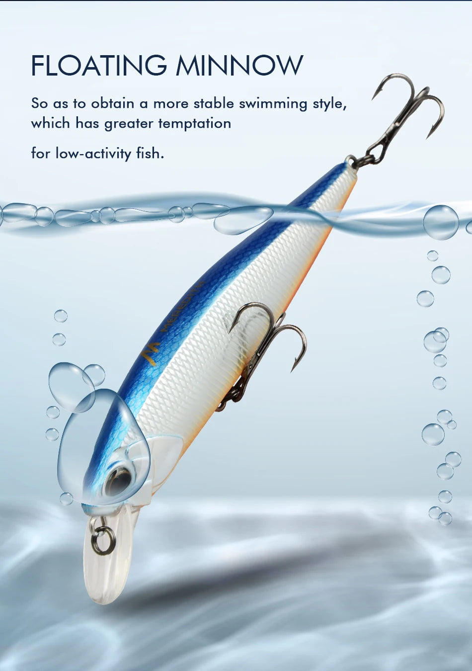 MEREDITH JERK MINNOW 100F 14g  Floating Wobbler Fishing Lure 24Color Minnow Lure Hard Bait Quality Professional Depth0.8-1.0m