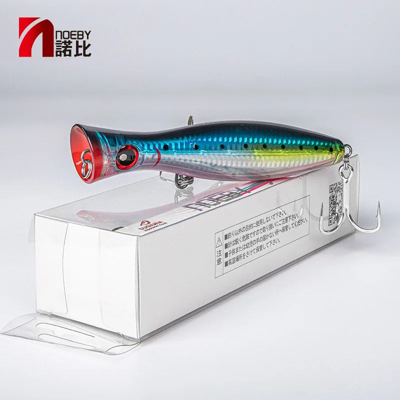 Noeby 12cm43g 16cm78g 20cm154g Big game Popper Fishing Lures Topwater Wobbler Artificial Hard Bait for GT Saltwater Fishing Lure