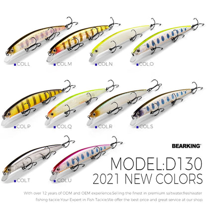 BEARKING 13cm 21g SP depth1.8m Top fishing lures Wobbler hard bait quality professional minnow for fishing tackle