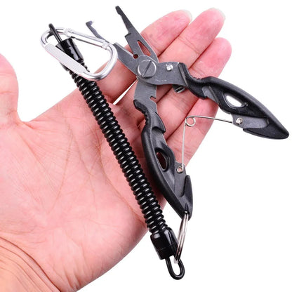 Multifunction Fishing Pliers Tools Accessories for Goods Winter Tackle Pliers Vise Knitting Flies Scissors Braid Set Fish Tongs