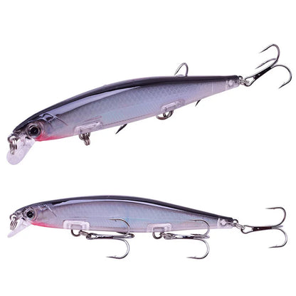 Proleurre Fishing Lures 11cm 13.8g Sinking Minnow Wobblers Plastic Artificial Baits With Hook for Bass Pike Carp Swimbait Tackle