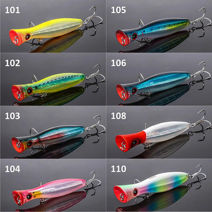 Noeby 12cm43g 16cm78g 20cm154g Big game Popper Fishing Lures Topwater Wobbler Artificial Hard Bait for GT Saltwater Fishing Lure