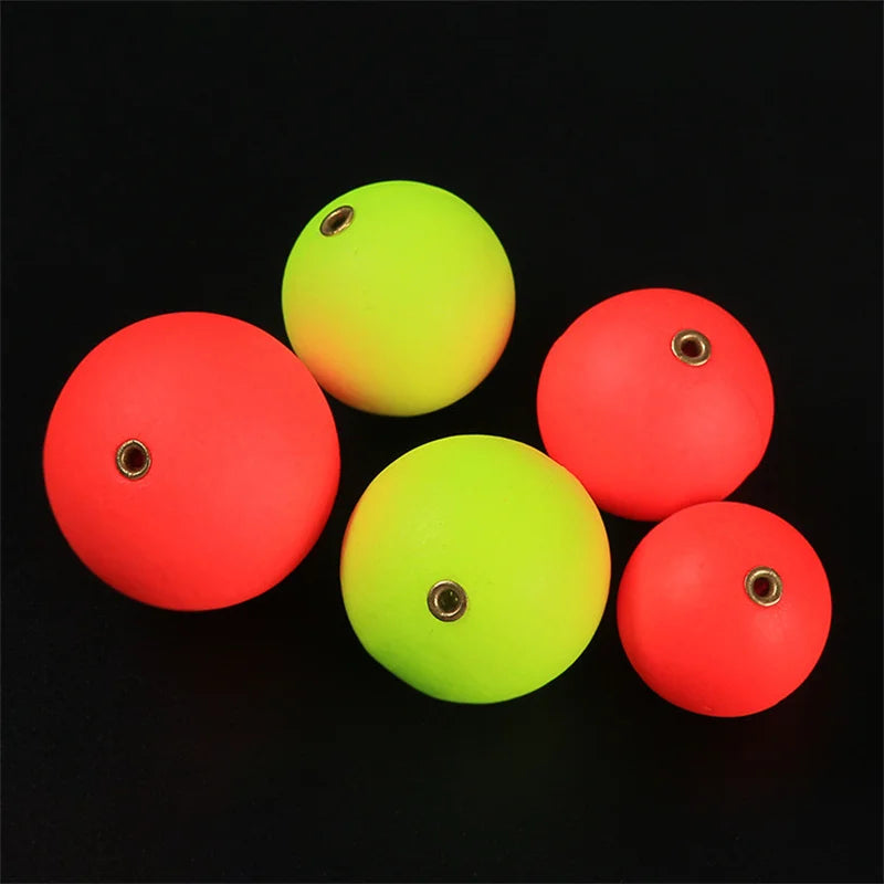 New 10Pcs EPS Float Ball Foam Ball Eye-catching Beans Hard Fishing Float Buoyancy Ball Outdoor Floating Fishing Tackle 15mm-36mm