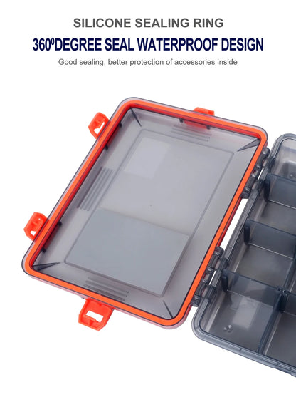 Fishing Tackle Box Large Capacity Waterproof Accessories Hook Storage Lure Bait Tray Storage Lure Bait Organizer Boxes