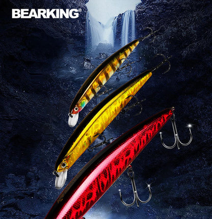 BEARKING 13cm 21g SP depth1.8m Top fishing lures Wobbler hard bait quality professional minnow for fishing tackle