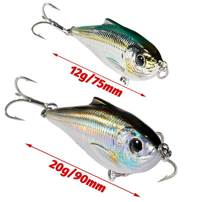 Top Water Floating Minnow 20g 9cm Pencil Lure 12g 7.5cm VIB Rattle Steel Ball Swimbait Twitch Wobbler Pesca Tackle Twitch Bait