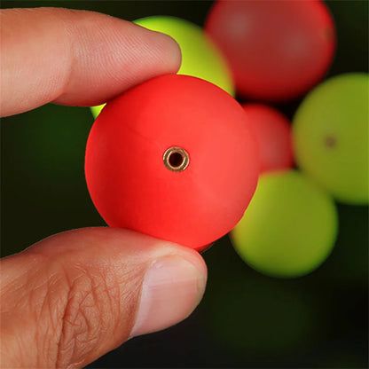 New 10Pcs EPS Float Ball Foam Ball Eye-catching Beans Hard Fishing Float Buoyancy Ball Outdoor Floating Fishing Tackle 15mm-36mm