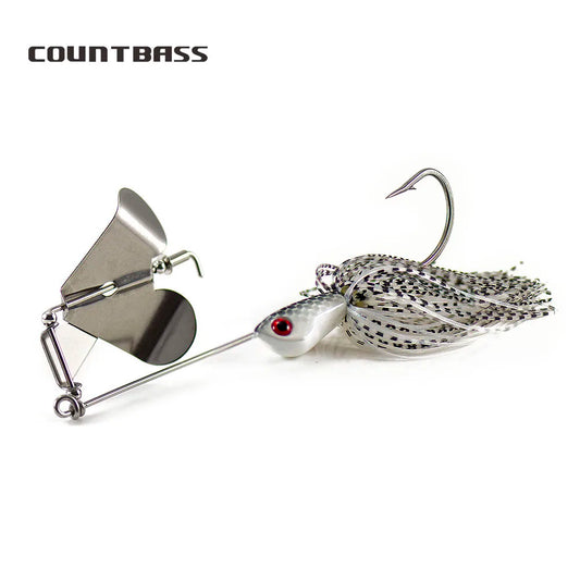 COUNTBASS Clacker Buzzbaits with Stainless Steel hook 6/0 Bass Fishing Lures Silicone Skirt Wire Baitss 5/8oz