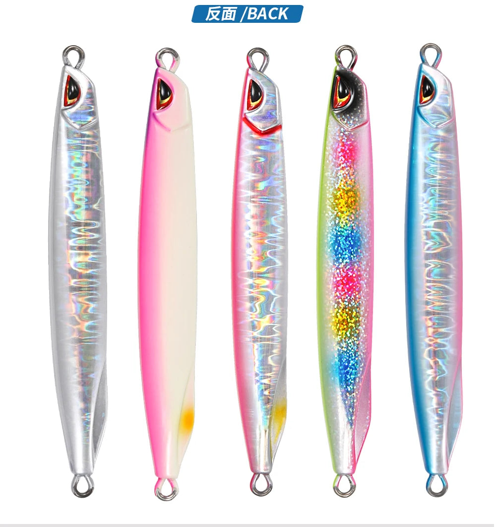 JIGGING PRO Drag Metal Cast 40g 60g 80g Metal Jig Shore Jigging Lure Sea Fishing Bait Casting Fishing Lure